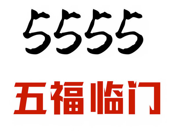 单县尾号5555吉祥号